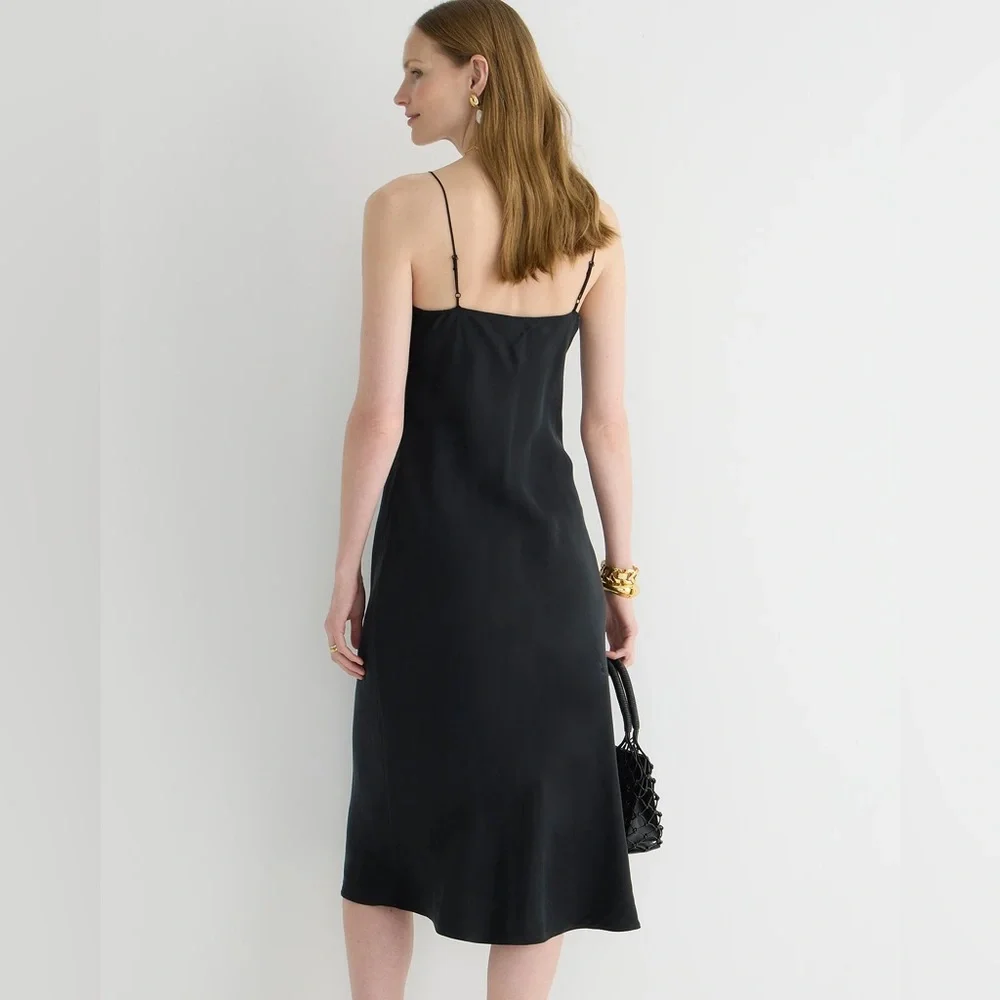 J.Crew Gwyneth cupro-blend slip dress BA916